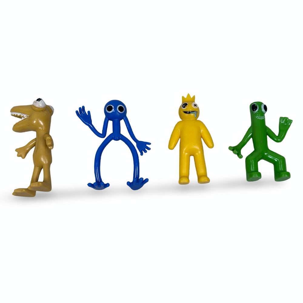 Roblox Rainbow Friends Mini Figures‎ Blue Green Yellow Collectible Toys Lot of 4